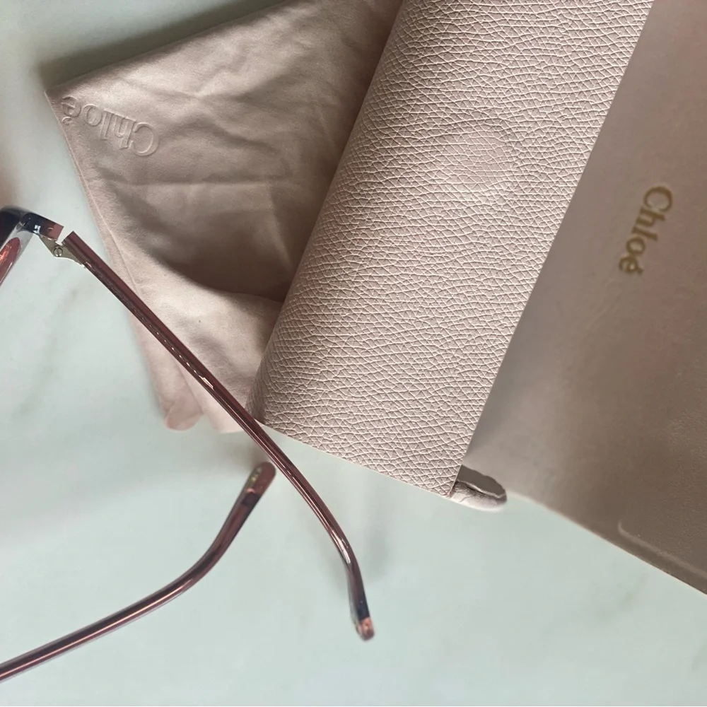 Chloe Pink Sunglasses with Ombré Lens - Picture 3 of 8